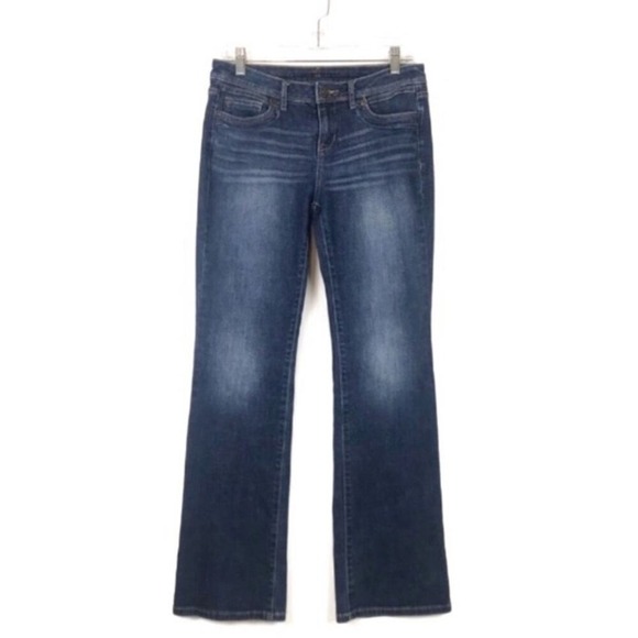 Simply Vera Vera Wang Denim - Simply Vera Vera Wang Size 4 Dark Wash Flare Jeans Generous Fit